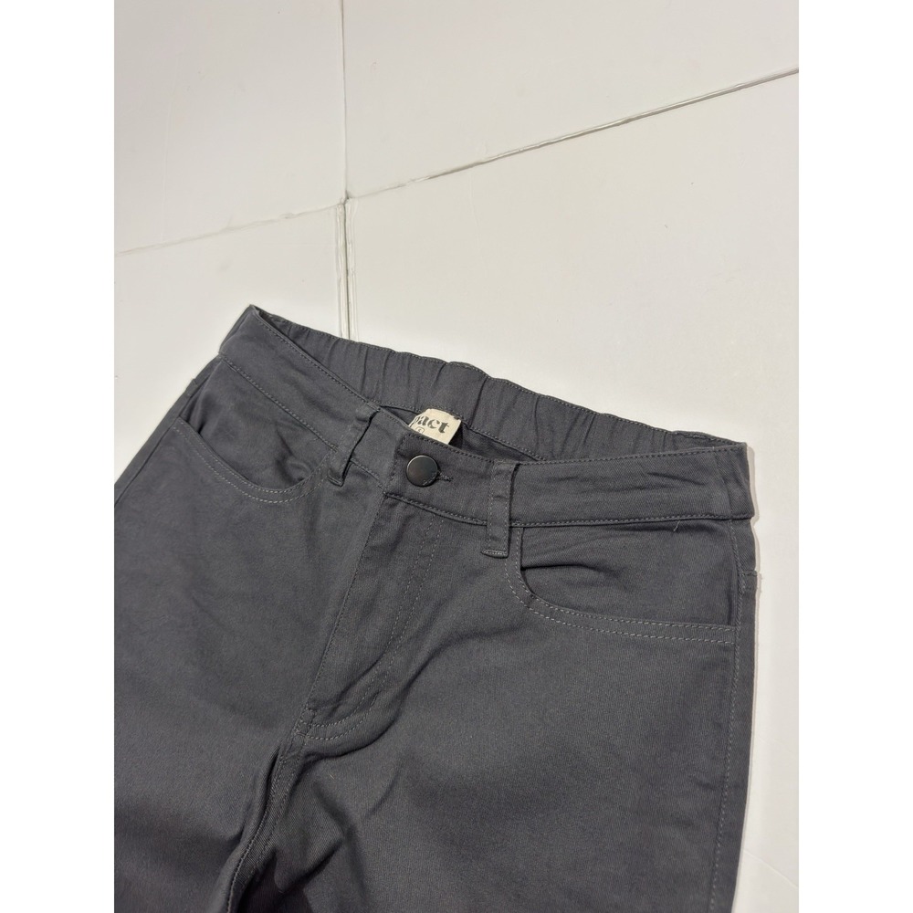 Pact Women's Organic Cotton Stretch Twill Wide Leg Pants Size S Gray Lounge - Picture 5 of 12